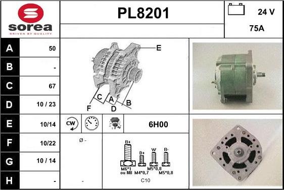 SNRA PL8201 - Alternateur cwaw.fr