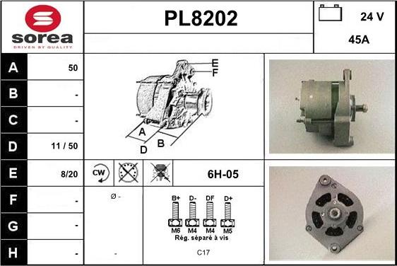 SNRA PL8202 - Alternateur cwaw.fr