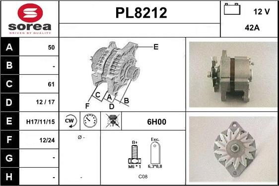 SNRA PL8212 - Alternateur cwaw.fr