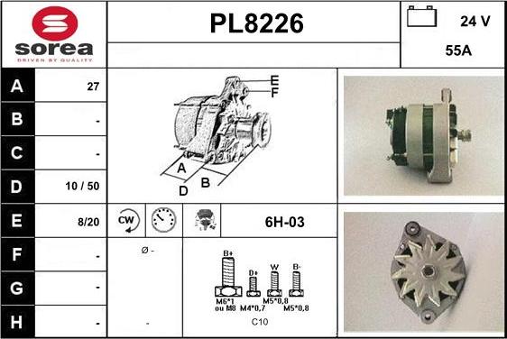 SNRA PL8226 - Alternateur cwaw.fr