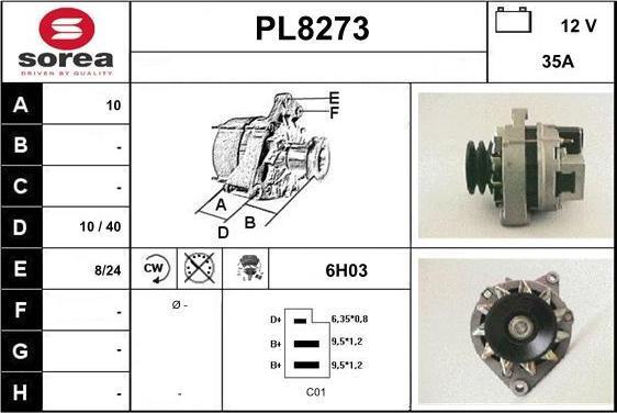 SNRA PL8273 - Alternateur cwaw.fr