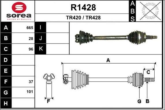 SNRA R1428 - Arbre de transmission cwaw.fr