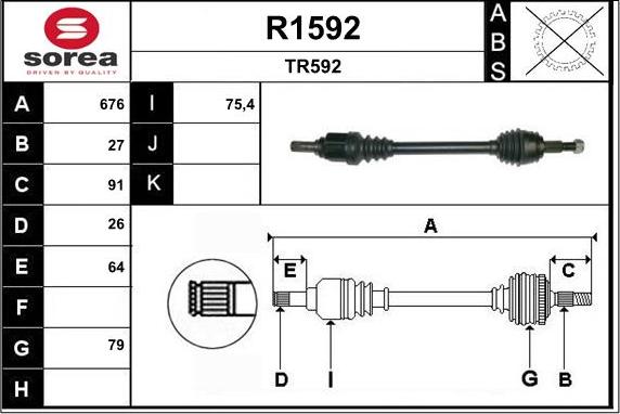 SNRA R1592 - Arbre de transmission cwaw.fr