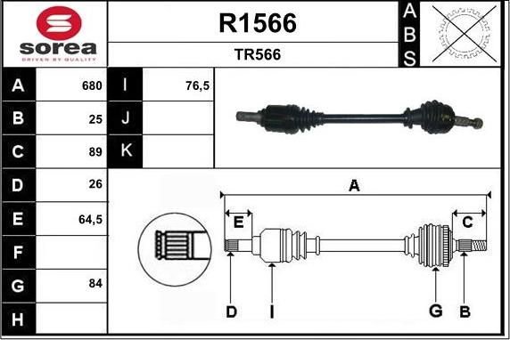 SNRA R1566 - Arbre de transmission cwaw.fr