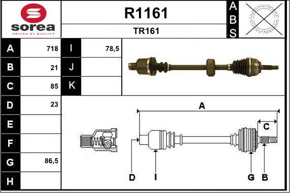 SNRA R1161 - Arbre de transmission cwaw.fr