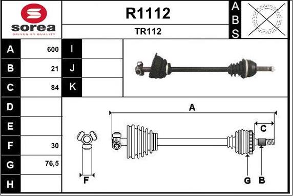 SNRA R1112 - Arbre de transmission cwaw.fr