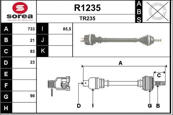 SNRA R1235 - Arbre de transmission cwaw.fr