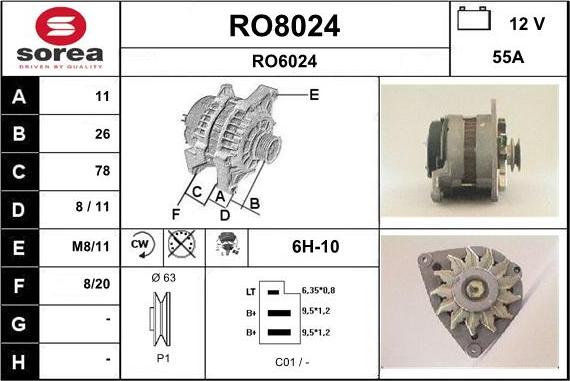 SNRA RO8024 - Alternateur cwaw.fr