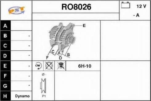 SNRA RO8026 - Alternateur cwaw.fr