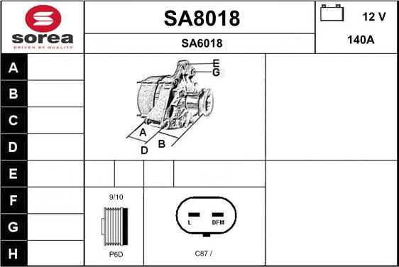 SNRA SA8018 - Alternateur cwaw.fr