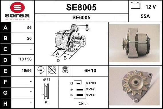 SNRA SE8005 - Alternateur cwaw.fr