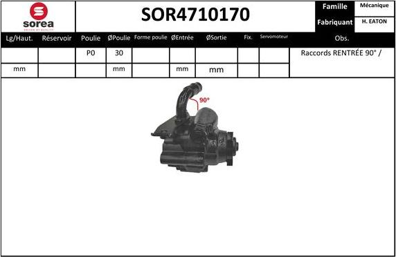 SNRA SOR4710170 - Pompe hydraulique, direction cwaw.fr