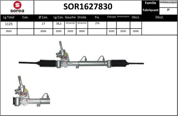 SNRA SOR1627830 - Crémaillière de direction cwaw.fr