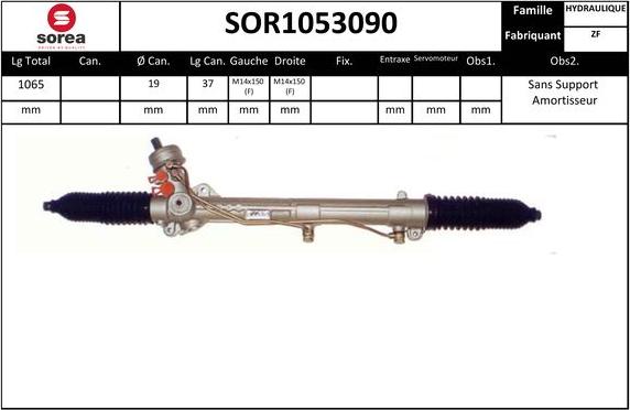 SNRA SOR1053090 - Crémaillière de direction cwaw.fr