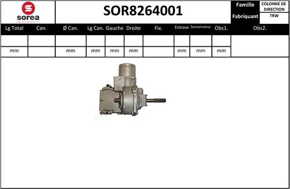 SNRA SOR8264001 - Colonne de direction cwaw.fr