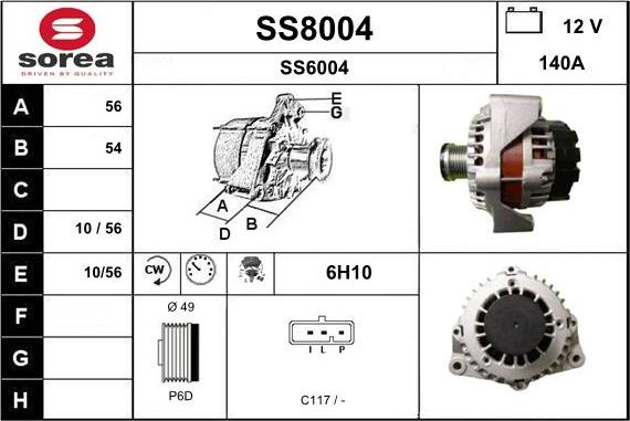 SNRA SS8004 - Alternateur cwaw.fr