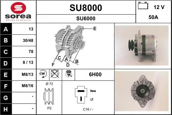 SNRA SU8000 - Alternateur cwaw.fr