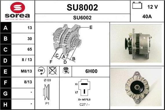 SNRA SU8002 - Alternateur cwaw.fr