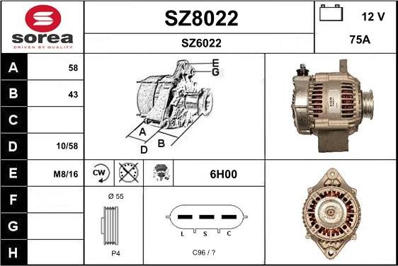 SNRA SZ8022 - Alternateur cwaw.fr