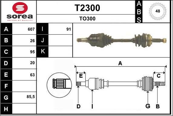 SNRA T2300 - Arbre de transmission cwaw.fr