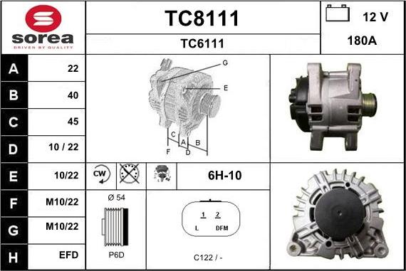 SNRA TC8111 - Alternateur cwaw.fr