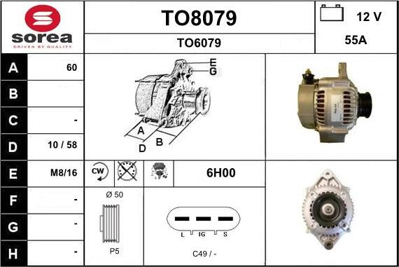 SNRA TO8079 - Alternateur cwaw.fr