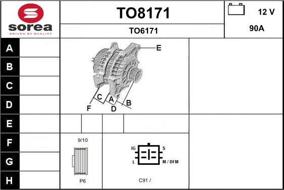 SNRA TO8171 - Alternateur cwaw.fr