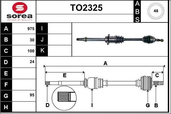 SNRA TO2325 - Arbre de transmission cwaw.fr