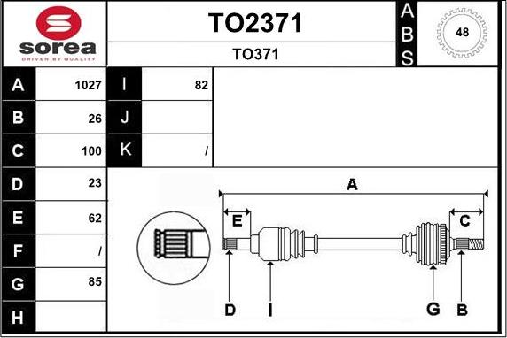 SNRA TO2371 - Arbre de transmission cwaw.fr