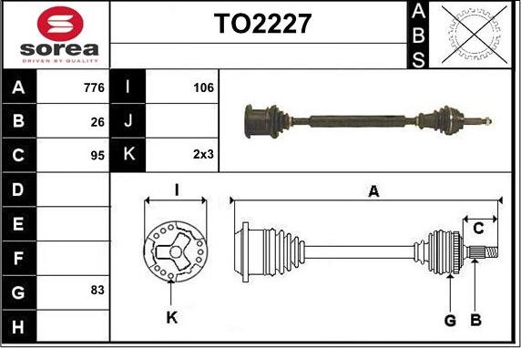 SNRA TO2227 - Arbre de transmission cwaw.fr