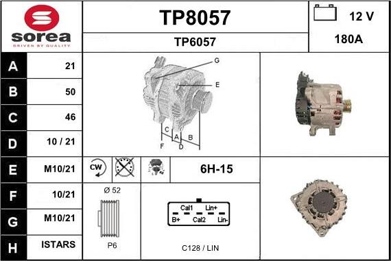 SNRA TP8057 - Alternateur cwaw.fr