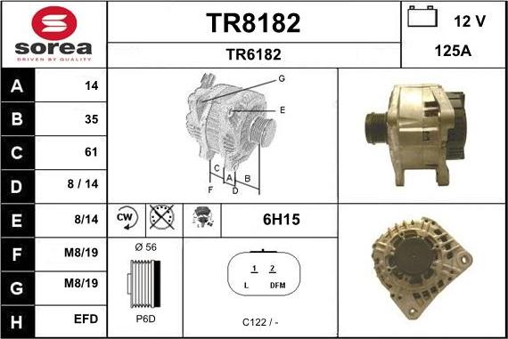 SNRA TR8182 - Alternateur cwaw.fr