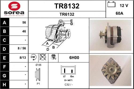 SNRA TR8132 - Alternateur cwaw.fr