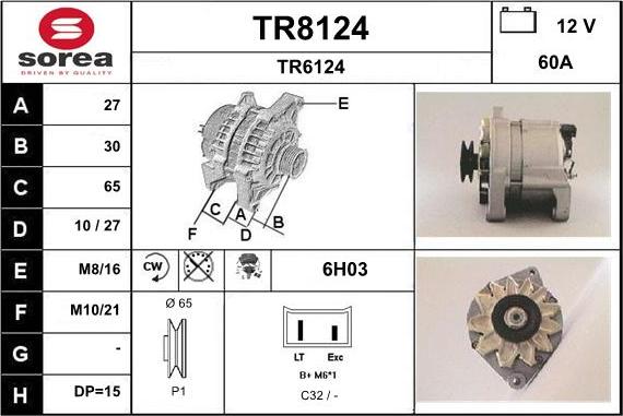 SNRA TR8124 - Alternateur cwaw.fr