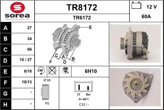 SNRA TR8172 - Alternateur cwaw.fr