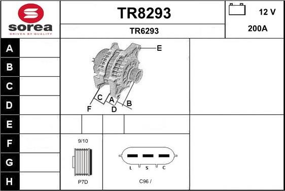 SNRA TR8293 - Alternateur cwaw.fr