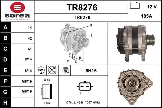 SNRA TR8276 - Alternateur cwaw.fr