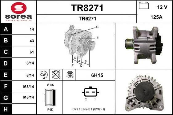 SNRA TR8271 - Alternateur cwaw.fr