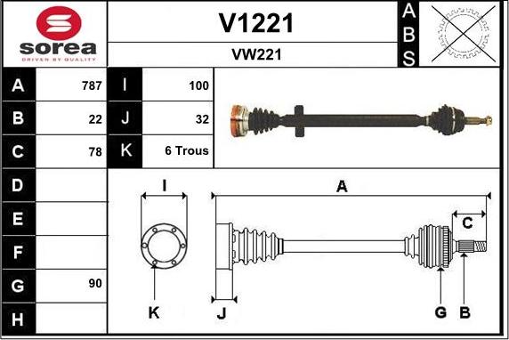 SNRA V1221 - Arbre de transmission cwaw.fr