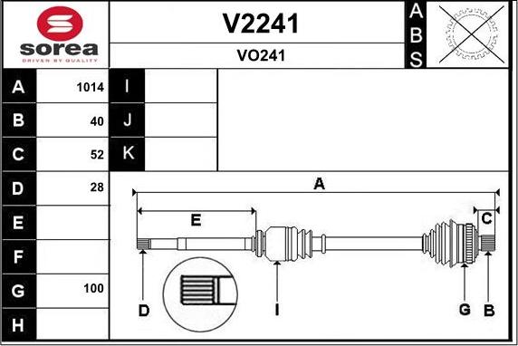 SNRA V2241 - Arbre de transmission cwaw.fr