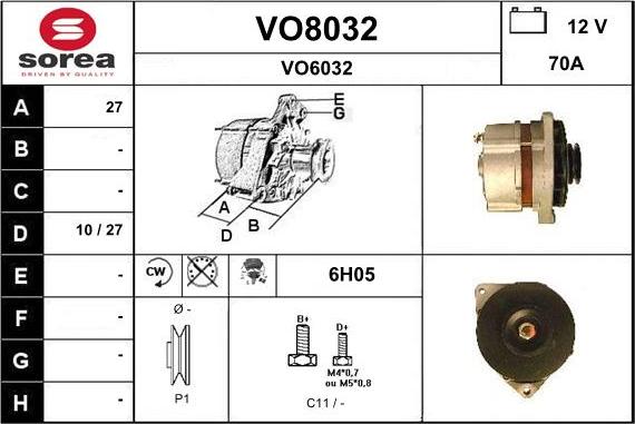 SNRA VO8032 - Alternateur cwaw.fr