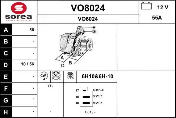 SNRA VO8024 - Alternateur cwaw.fr