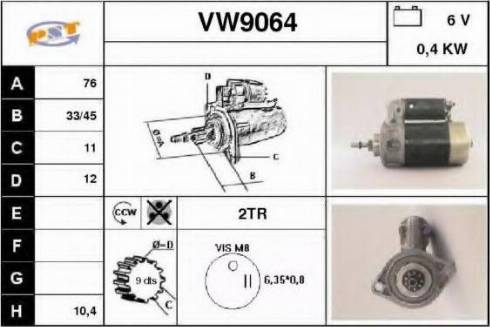 SNRA VW9064 - Démarreur cwaw.fr