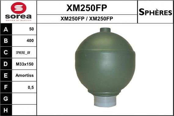 SNRA XM250FP - Accumulateur de pression, suspension / amortissement cwaw.fr