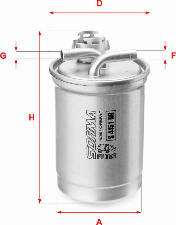 Sofima S 4451 NR - Filtre à carburant cwaw.fr