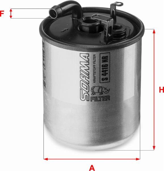 Sofima S 4416 NR - Filtre à carburant cwaw.fr