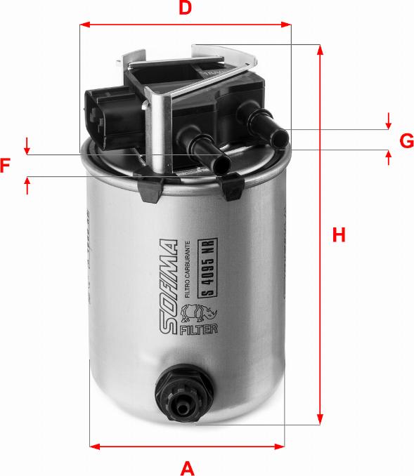 Sofima S 4095 NR - Filtre à carburant cwaw.fr