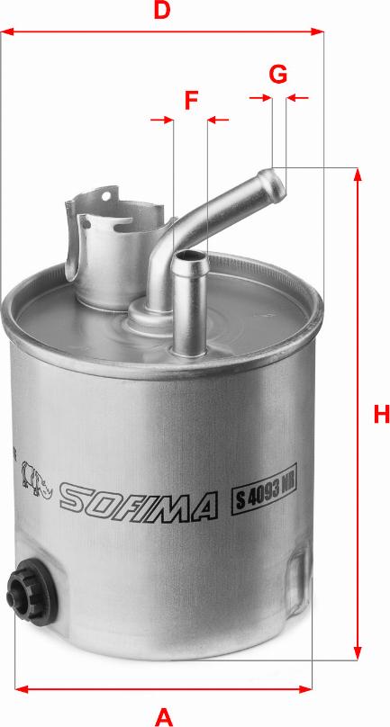 Sofima S 4093 NR - Filtre à carburant cwaw.fr