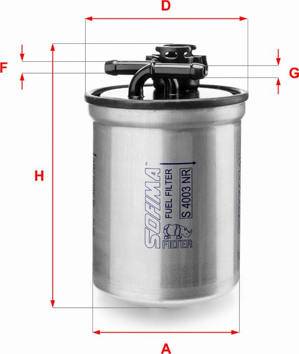 Sofima S 4003 NR - Filtre à carburant cwaw.fr