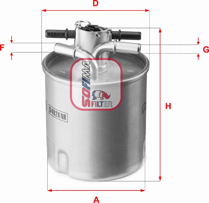 Sofima S 4026 NR - Filtre à carburant cwaw.fr